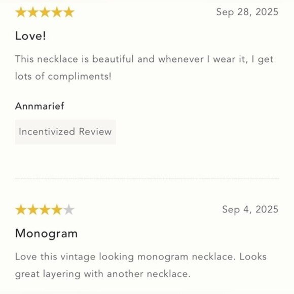 NWT Letter L - Anthropologie Monogram Heart Charm Necklace (NWT US$ 52) - Picture 7 of 15